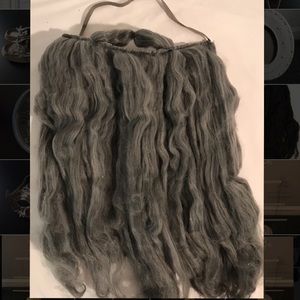 Gray Halloween beard and mustache